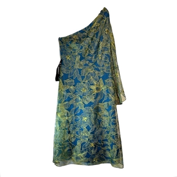 JS Collections Asymmetric Embroidered Evening Dress NWT - Picture 2 of 7